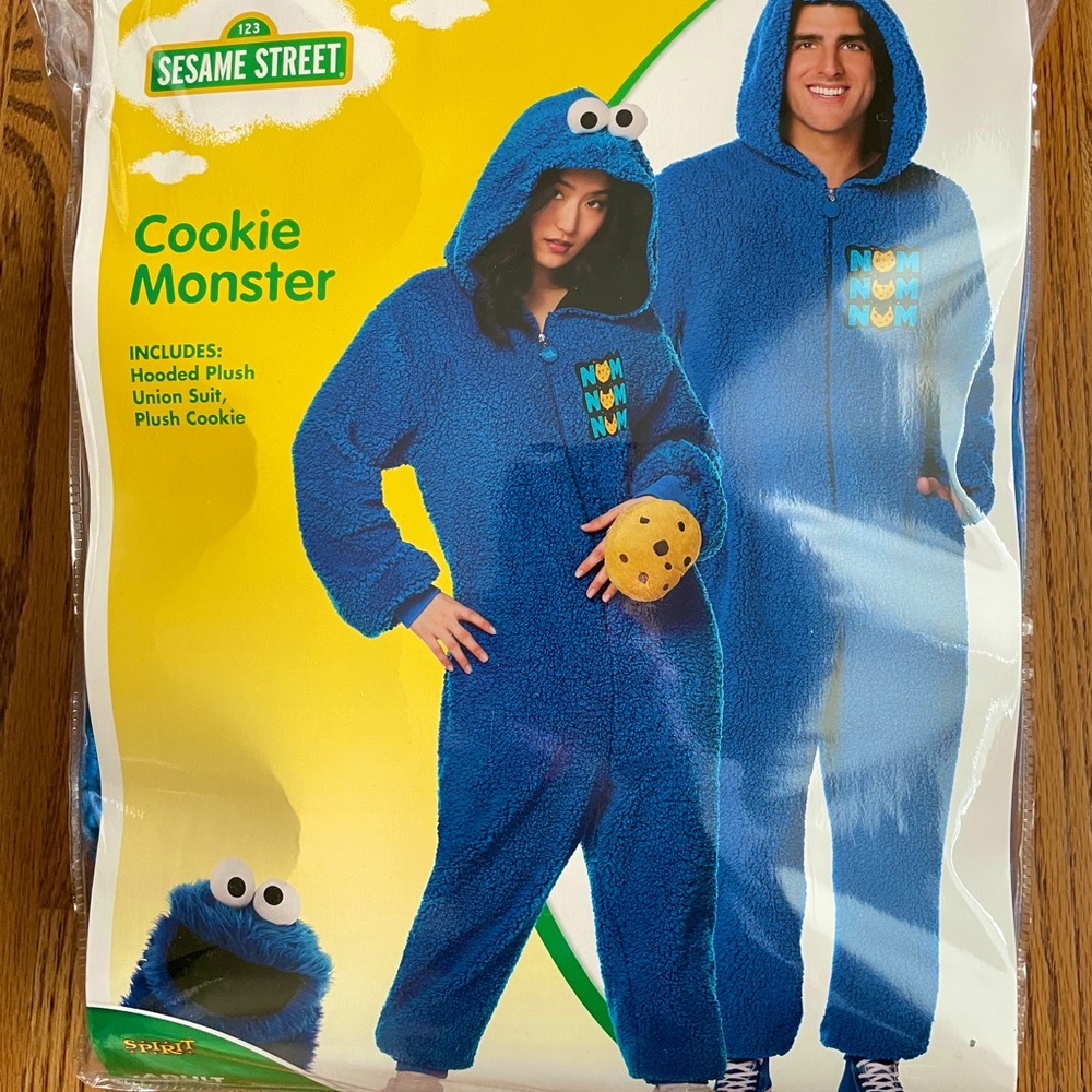 Cookie Monster Costume, Adult LG/XL